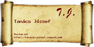 Tanács József névjegykártya