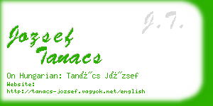 jozsef tanacs business card